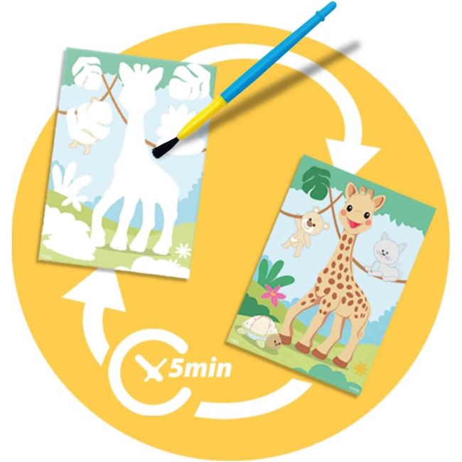 Set de colorat cu apa - girafa sophie sa14490