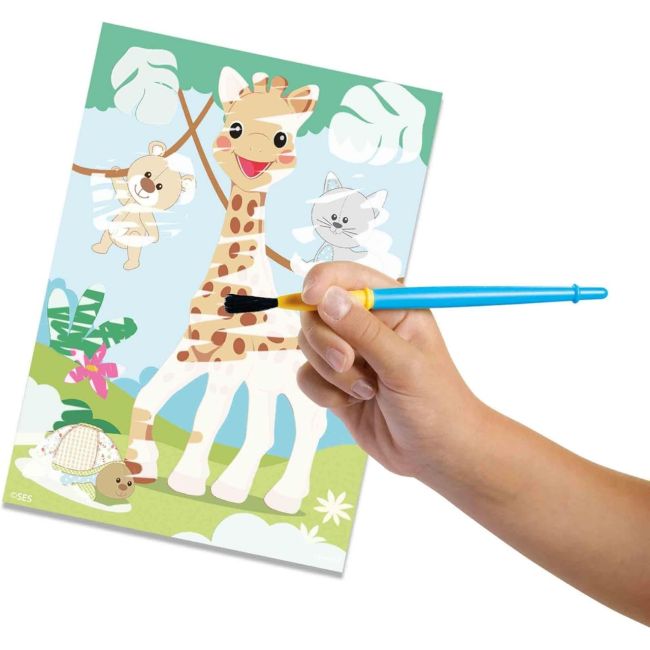 Set de colorat cu apa - girafa sophie sa14490