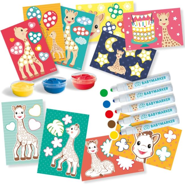 Set de colorat si pictat - girafa sophie sa14497