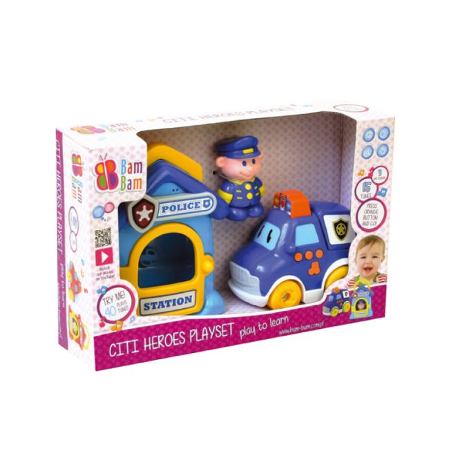 Set Masinuta si Statie de Politie Citi Heroes - ERFE368747