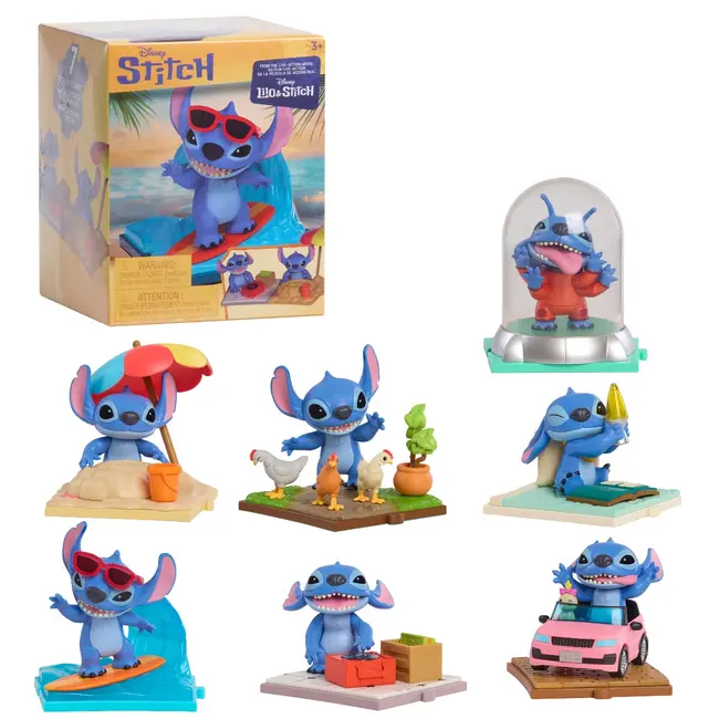 Disney Stitch - Mini-figurina ascunsa in cutie, diverse personaje BKF46109