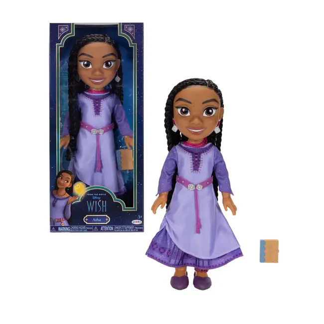Disney Wish - Dorinta - Papusa aventuriera Asha, 38 cm BKF228424