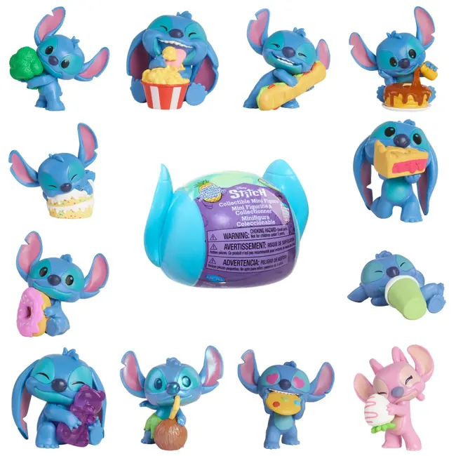 Disney Stitch - Mini-figurina ascunsa in capsula, Food S3 BKF46288