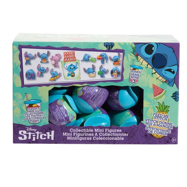 Disney Stitch - Mini-figurina ascunsa in capsula, Food S3 BKF46288