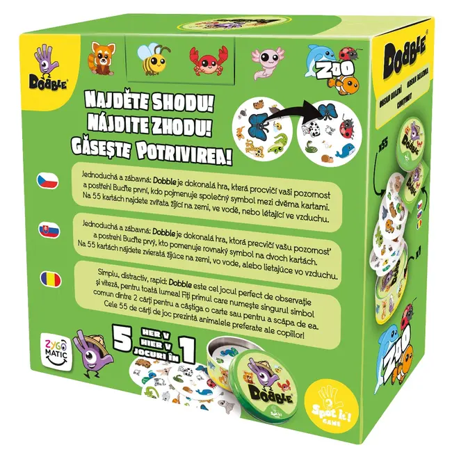 Joc Dobble Zoo, New Version BKFDOAN07CSSKRO