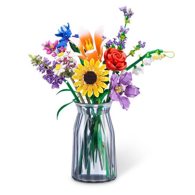Zuru Max - Set de constructie, Flori de gradina, diverse modele BKF83184