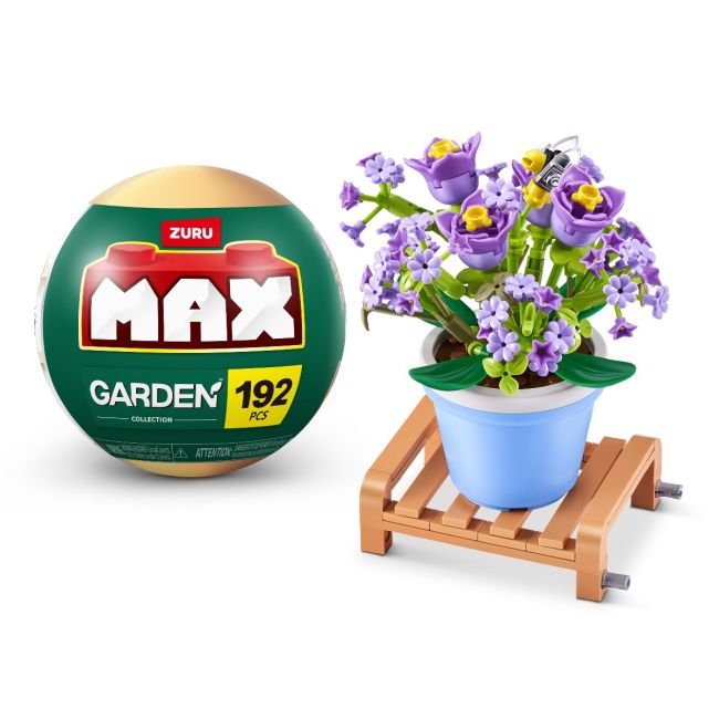 Zuru Max - Set de constructie, Flori de gradina in ghiveci, diverse modele BKF83183