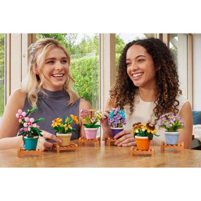 Zuru Max - Set de constructie, Flori de gradina in ghiveci, diverse modele BKF83183