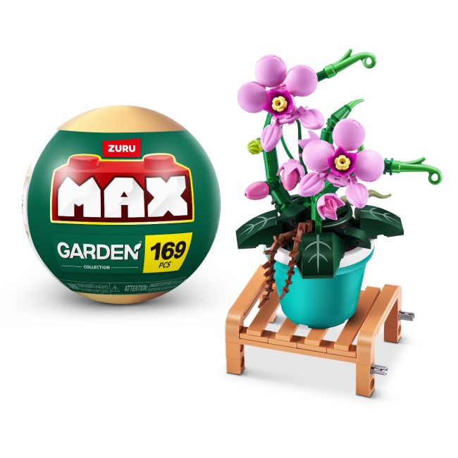 Zuru Max - Set de constructie, Flori de gradina in ghiveci, diverse modele BKF83183