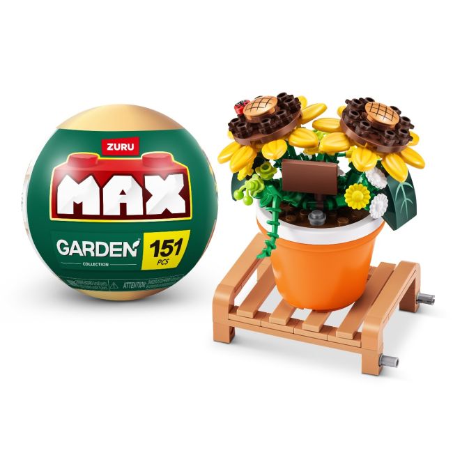 Zuru Max - Set de constructie, Flori de gradina in ghiveci, diverse modele BKF83183