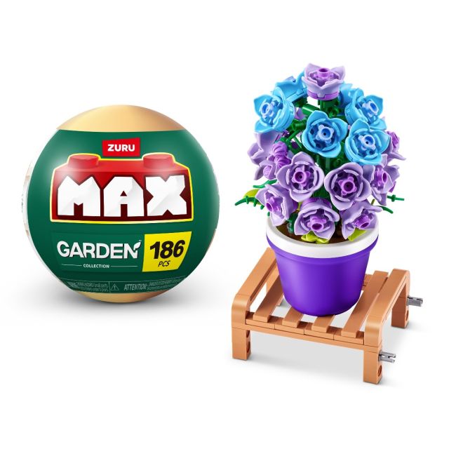 Zuru Max - Set de constructie, Flori de gradina in ghiveci, diverse modele BKF83183