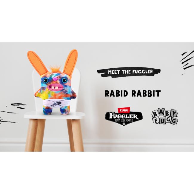 Fuggler - Jucarie de plus, 9 cm - Bebe ciudatei, Rabid Rabbit BKF15703A