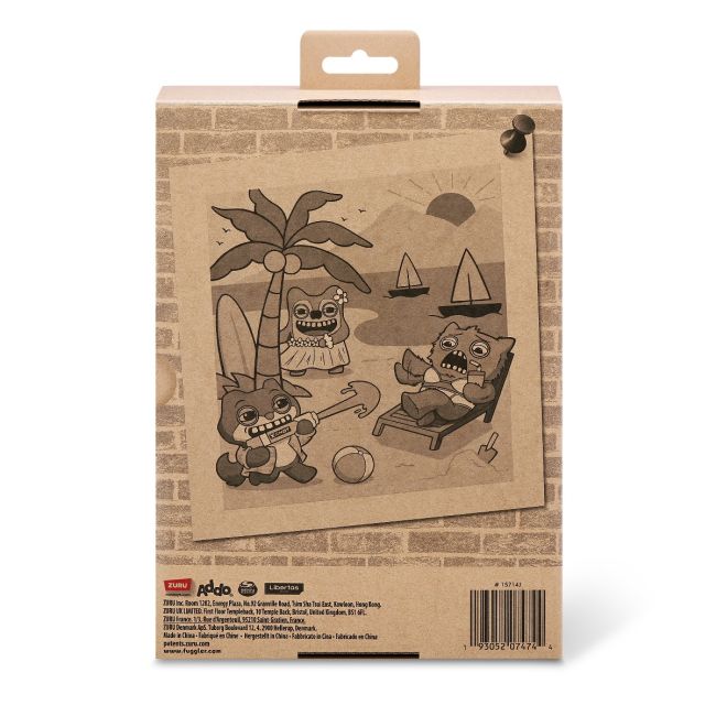 Fuggler - Jucarie de plus, 23 cm - Ciudateii in vacanta, Hedge Grog - cream BKF15714J