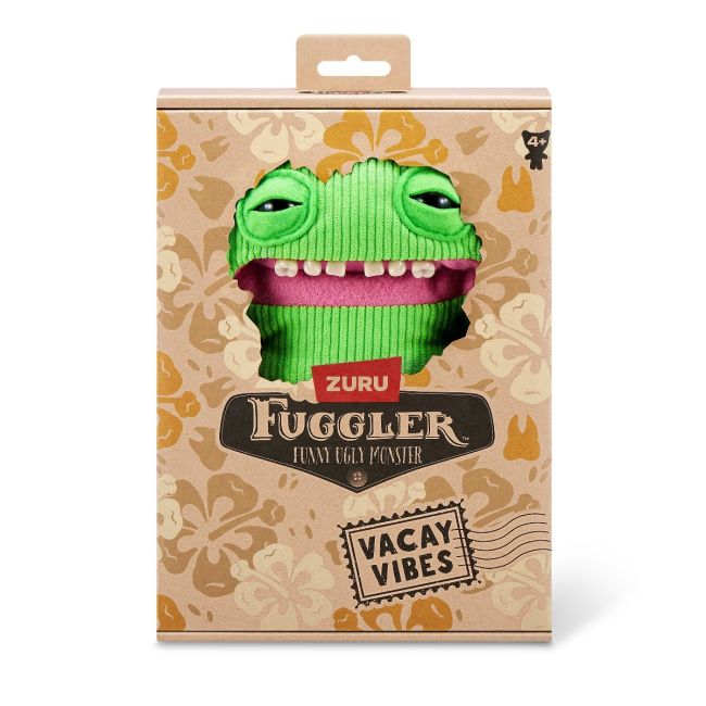 Fuggler - Jucarie de plus, 23 cm - Ciudateii in vacanta, Smiley O Riley - green BKF15714K