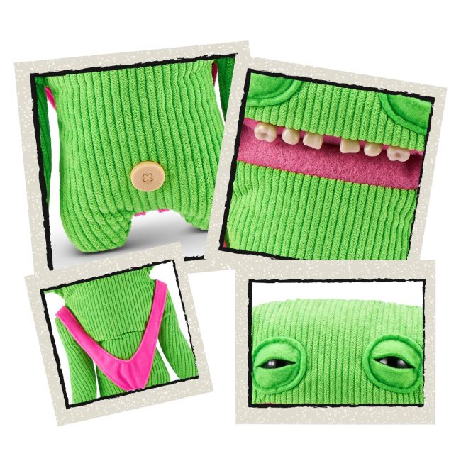 Fuggler - Jucarie de plus, 23 cm - Ciudateii in vacanta, Smiley O Riley - green BKF15714K
