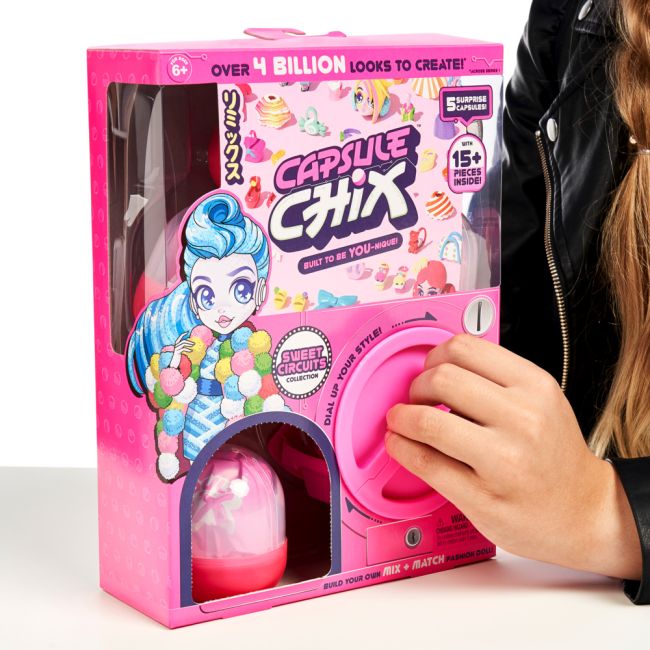 Capsule Chix - Pachet cu 5 capsule surpriza, Papusi articulate colectia Sweet Circuits BKF59200
