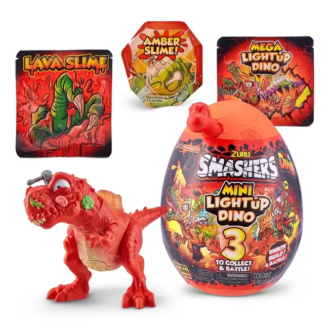 Smashers - Mini Ou surpriza, Dino Light-Up BKF7473