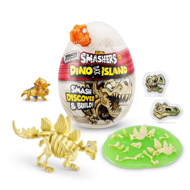 Smashers - Mini Ou surpriza cu 6 accesorii, Dino Island BKF7495
