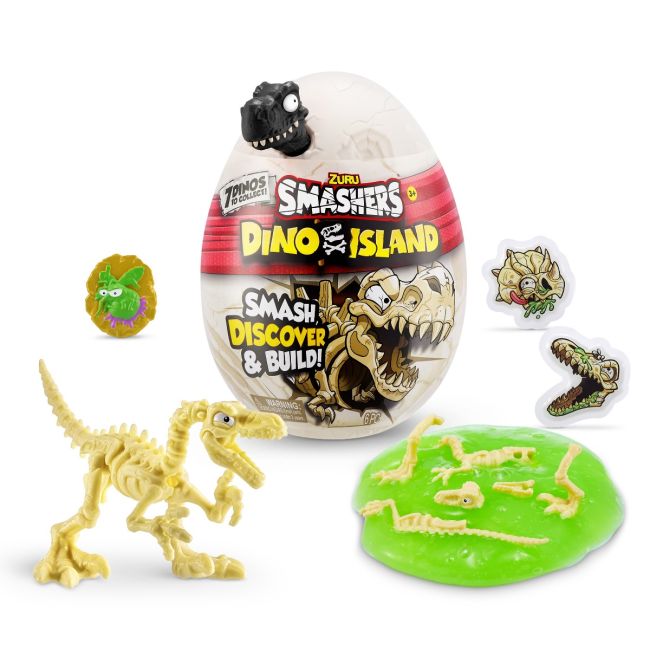 Smashers - Mini Ou surpriza cu 6 accesorii, Dino Island BKF7495