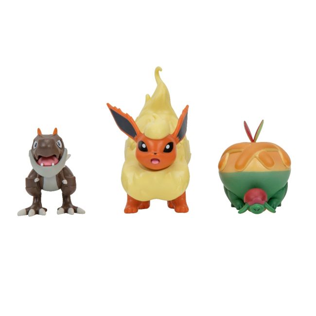 Pokemon - Set 3 figurine de actiune, (Appltun & Tyrunt & Flareon) S16 BKFPKW3047
