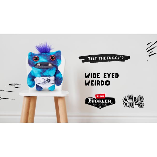 Fuggler - Jucarie de plus, 9 cm - Bebe ciudatei, Wide Eyed Weirdo BKF15703B