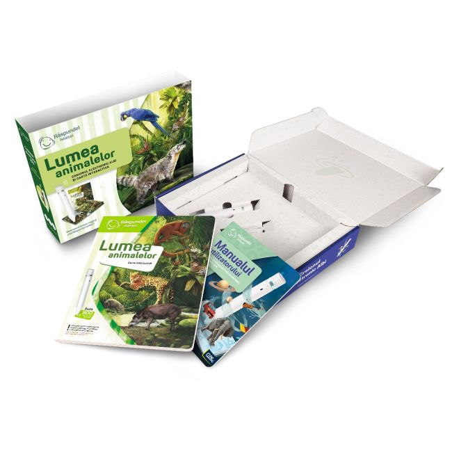 Pachet Raspundel Istetel, creion si carte Lumea animalelor BKF69366