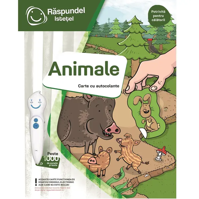 Raspundel Istetel, carte cu autocolante, Animale BKF63120