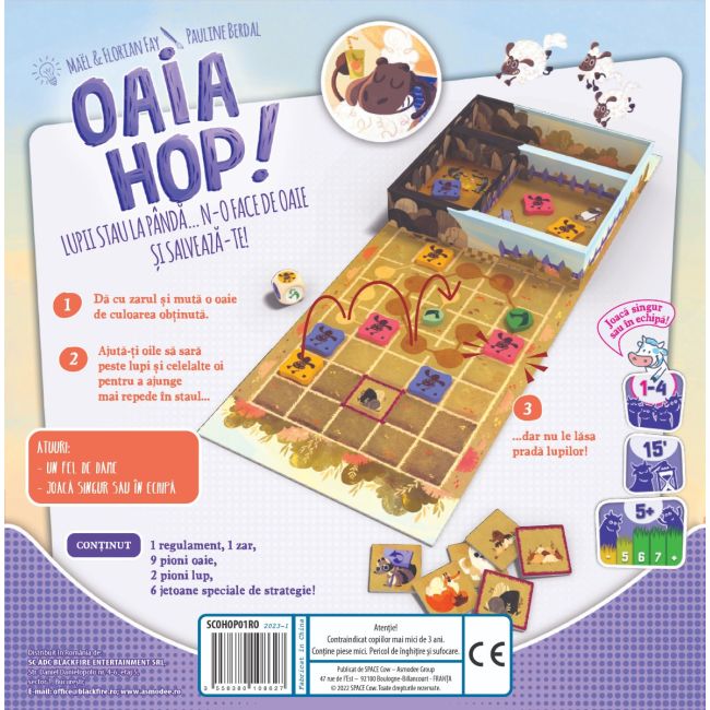 Joc de societate Oaia Hop! BKFSCOHOP01RO