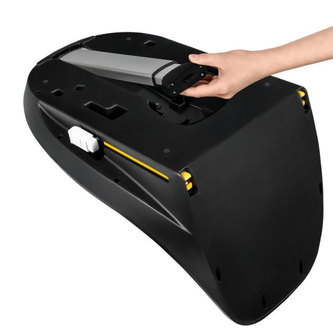 Baza scaun auto i-Size, Lionelo, Moxie, Rotativa 360, Cu isofix si picior stabilizator, Cu indicatori pentru instalare corecta, Negru BYNLO-MOXIE_I-SIZE_BASE_BLACK