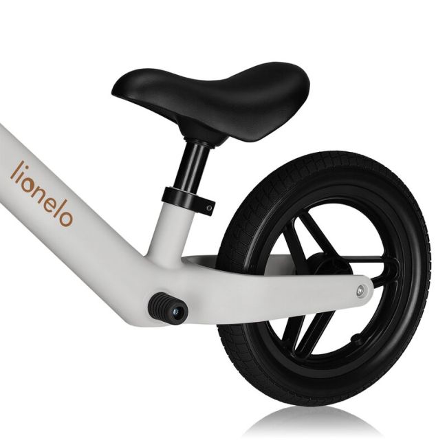 Bicicleta fara pedale, Lionelo, Toni, Cu ghidon si sa reglabile, Ultra usoara, 2.8 Kg, 18 luni+, Sustine 30 kg, Conform cu standardul EN71-1/2/3, Certificata TUV SUD, Bej BYNLO-TONI_BEIGE_SAND