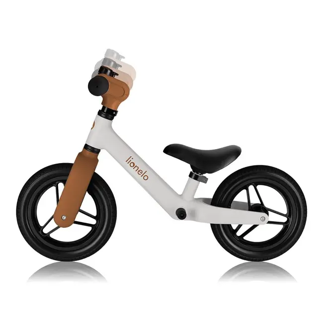 Bicicleta fara pedale, Lionelo, Toni, Cu ghidon si sa reglabile, Ultra usoara, 2.8 Kg, 18 luni+, Sustine 30 kg, Conform cu standardul EN71-1/2/3, Certificata TUV SUD, Bej BYNLO-TONI_BEIGE_SAND