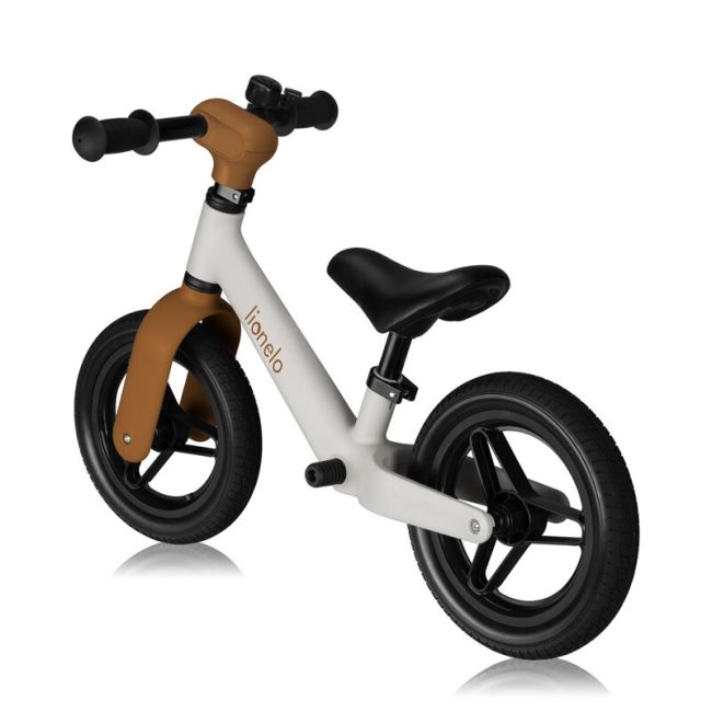 Bicicleta fara pedale, Lionelo, Toni, Cu ghidon si sa reglabile, Ultra usoara, 2.8 Kg, 18 luni+, Sustine 30 kg, Conform cu standardul EN71-1/2/3, Certificata TUV SUD, Bej BYNLO-TONI_BEIGE_SAND