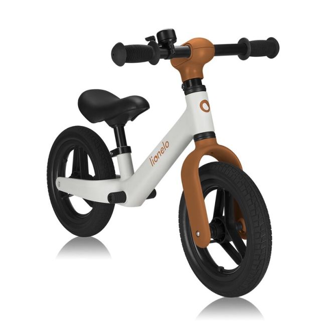 Bicicleta fara pedale, Lionelo, Toni, Cu ghidon si sa reglabile, Ultra usoara, 2.8 Kg, 18 luni+, Sustine 30 kg, Conform cu standardul EN71-1/2/3, Certificata TUV SUD, Bej BYNLO-TONI_BEIGE_SAND