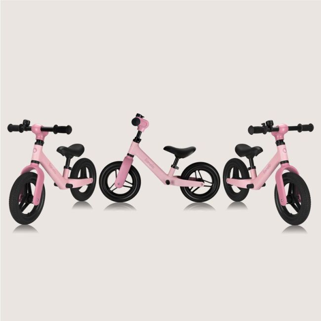 Bicicleta fara pedale, Lionelo, Toni, Cu ghidon si sa reglabile, Ultra usoara, 2.8 Kg, 18 luni+, Sustine 30 kg, Conform cu standardul EN71-1/2/3, Certificata TUV SUD, Roz BYNLO-TONI_PINK_ROSE