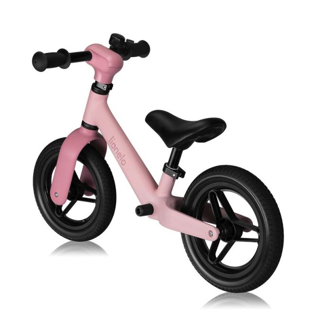 Bicicleta fara pedale, Lionelo, Toni, Cu ghidon si sa reglabile, Ultra usoara, 2.8 Kg, 18 luni+, Sustine 30 kg, Conform cu standardul EN71-1/2/3, Certificata TUV SUD, Roz BYNLO-TONI_PINK_ROSE