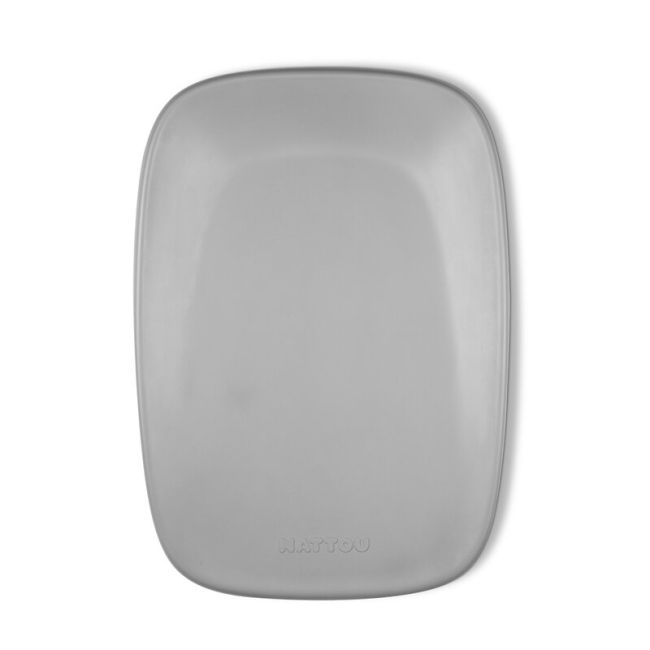 Saltea de infasat, Nattou, Softy, Moale, Utilizabil si fara husa, Design ergonomic, Spuma PU, 70x50x10 cm, Fara BPA, 0 luni+, Gri BYN145046