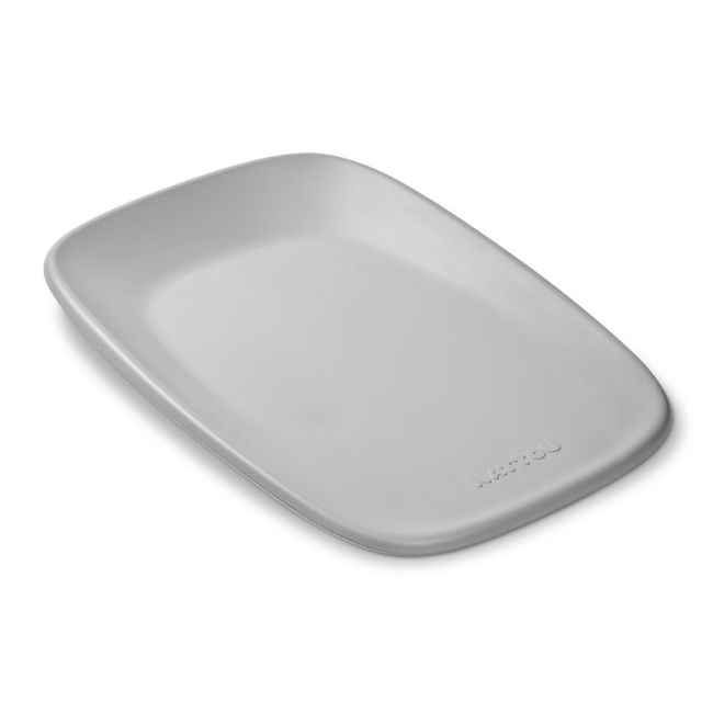 Saltea de infasat, Nattou, Softy, Moale, Utilizabil si fara husa, Design ergonomic, Spuma PU, 70x50x10 cm, Fara BPA, 0 luni+, Gri BYN145046