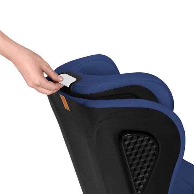 Scaun auto i-Size, Lionelo, Neal, Spatar reglabil in 4 pozitii, Tetiera in 10 pozitii, Suport sticla inclus, 15-36 Kg, 100-150 cm, Cu Isofix, Conform ECE R129, Albastru BYNLO-NEAL_I-SIZE_BLUE_NAVY