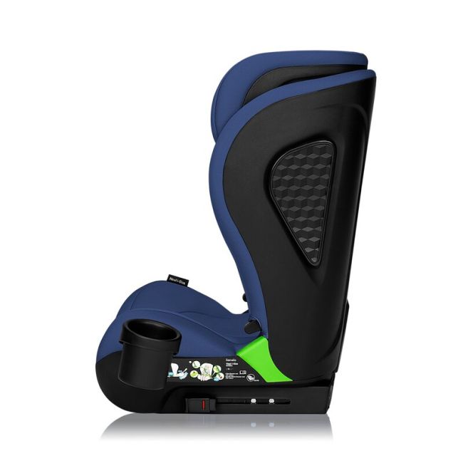 Scaun auto i-Size, Lionelo, Neal, Spatar reglabil in 4 pozitii, Tetiera in 10 pozitii, Suport sticla inclus, 15-36 Kg, 100-150 cm, Cu Isofix, Conform ECE R129, Albastru BYNLO-NEAL_I-SIZE_BLUE_NAVY