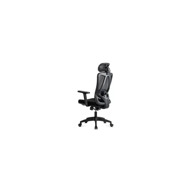 Scaun birou ergonomic OFF987, mesh, mecanism a-sincron, cotiere reglabile, 110 kg, negru DRM10648