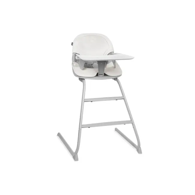 Scaun de masa, Lionelo, Dalia, 2 in 1, Transformabil, Cu 2 suporturi pentru picioare, Cu tavita detasabila, Sustine 60 kg, 6 luni+, Conform cu EN14988, Gri Stone BYNLO-DALIA_GREY_STONE