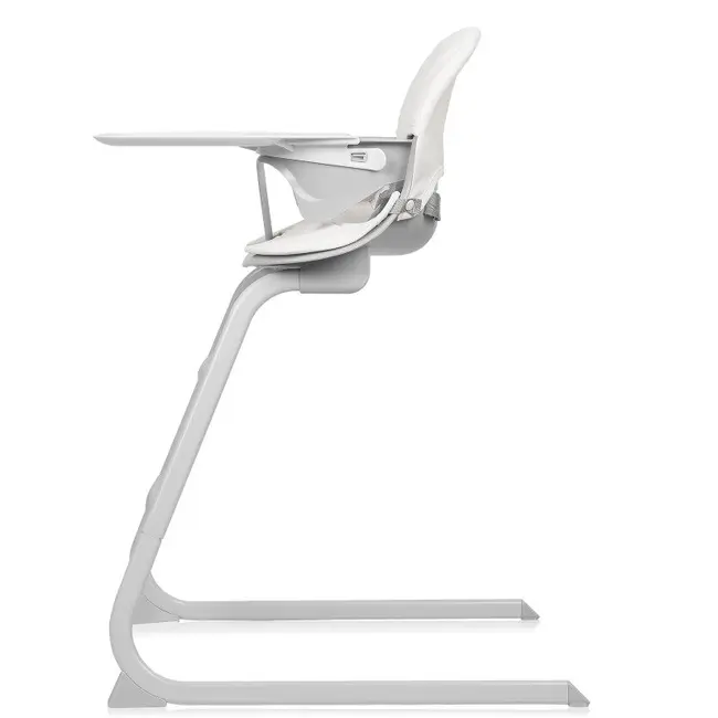 Scaun de masa, Lionelo, Dalia, 2 in 1, Transformabil, Cu 2 suporturi pentru picioare, Cu tavita detasabila, Sustine 60 kg, 6 luni+, Conform cu EN14988, Gri Stone BYNLO-DALIA_GREY_STONE