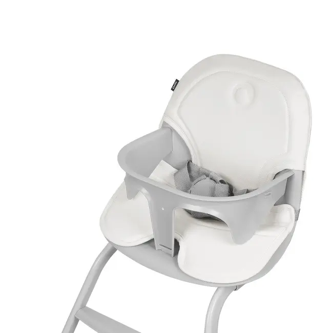 Scaun de masa, Lionelo, Dalia, 2 in 1, Transformabil, Cu 2 suporturi pentru picioare, Cu tavita detasabila, Sustine 60 kg, 6 luni+, Conform cu EN14988, Gri Stone BYNLO-DALIA_GREY_STONE