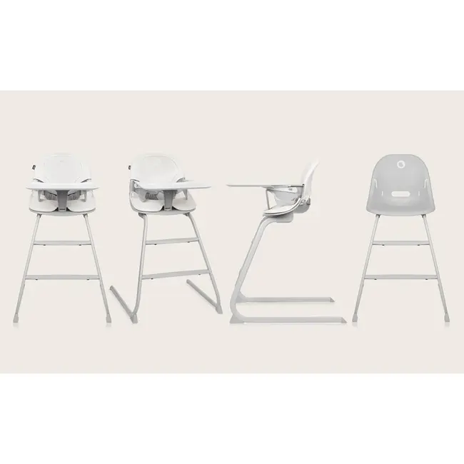 Scaun de masa, Lionelo, Dalia, 2 in 1, Transformabil, Cu 2 suporturi pentru picioare, Cu tavita detasabila, Sustine 60 kg, 6 luni+, Conform cu EN14988, Gri Stone BYNLO-DALIA_GREY_STONE