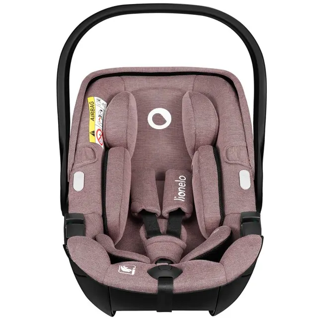 Scoica auto, Lionelo, Moxie, i-Size, 40-87 cm, Tetiera reglabila, intarita cu spuma de memorie, Carcasa ventilata, Din bambus, Protectie avansata, Conform cu R129, Mov BYNLO-MOXIE_I-SIZE_PINK_MAUVE