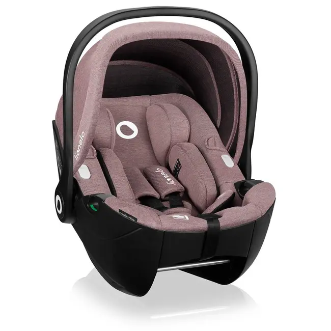 Scoica auto, Lionelo, Moxie, i-Size, 40-87 cm, Tetiera reglabila, intarita cu spuma de memorie, Carcasa ventilata, Din bambus, Protectie avansata, Conform cu R129, Mov BYNLO-MOXIE_I-SIZE_PINK_MAUVE
