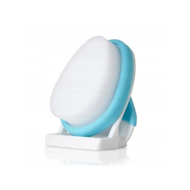 Set ingrijire scalp, Fridababy, DermaFrida, 3 in 1, Pentru dermatita seboreica la bebelusi, Include perie, burete si pieptene, Cu suport cu ventuza, De la nastere, Alb BYNFRI14