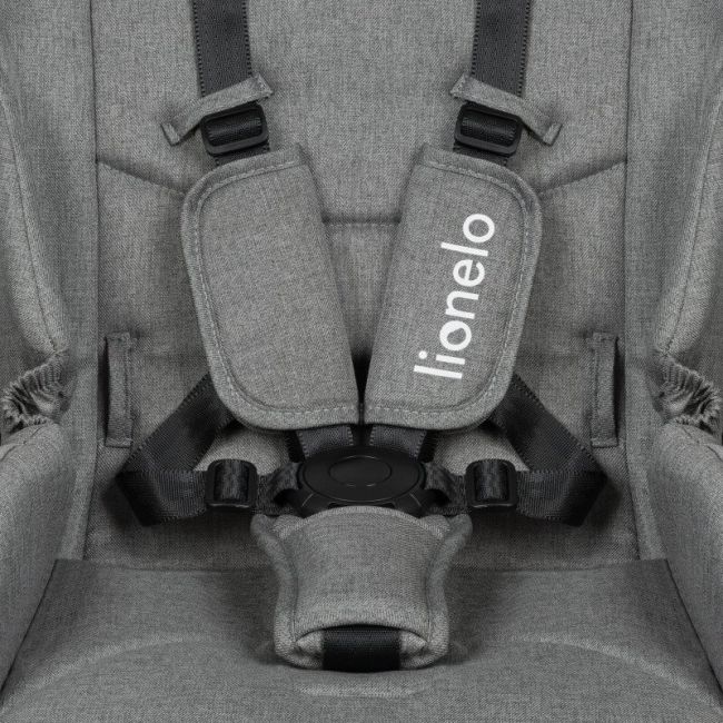 Carucior 2 in 1, Lionelo, Meril, Cu landou si scaun cu dimensiune XL, Reversibil, Cu sistem de ventilatie 3D, Cu accesorii, Pana la 22 kg, Conform cu EN1888-1 EN1888-2, EN1466, Gri BYNLO-MERIL_2IN1_GREY_STONE