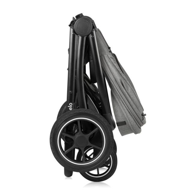 Carucior 2 in 1, Lionelo, Meril, Cu landou si scaun cu dimensiune XL, Reversibil, Cu sistem de ventilatie 3D, Cu accesorii, Pana la 22 kg, Conform cu EN1888-1 EN1888-2, EN1466, Gri BYNLO-MERIL_2IN1_GREY_STONE