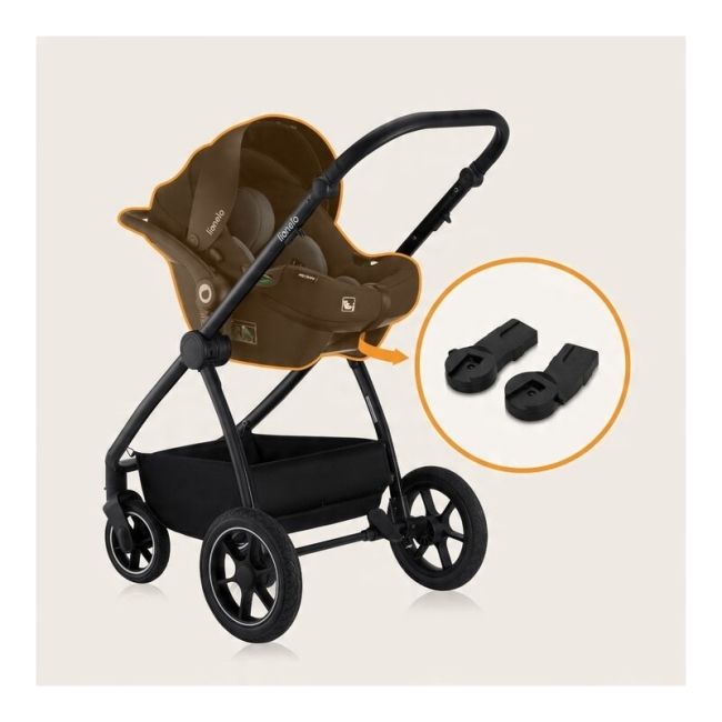 Carucior 2 in 1, Lionelo, Meril, Cu landou si scaun cu dimensiune XL, Reversibil, Cu sistem de ventilatie 3D, Cu accesorii, Pana la 22 kg, Conform cu EN1888-1 EN1888-2, EN1466, Gri BYNLO-MERIL_2IN1_GREY_STONE